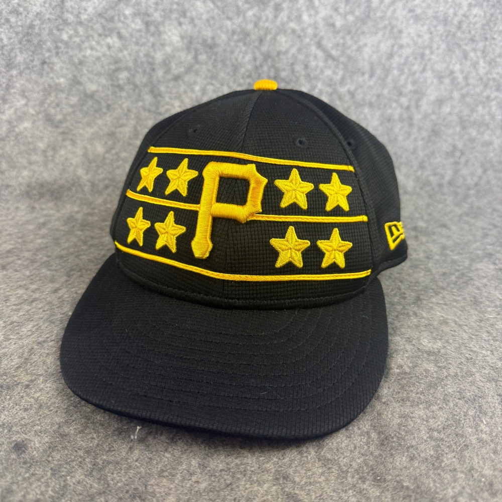 New‎ Era 59FIFTY Pittsburgh Pirates Fitted Hat 7 1/4 Black Yellow Stargell Stars
